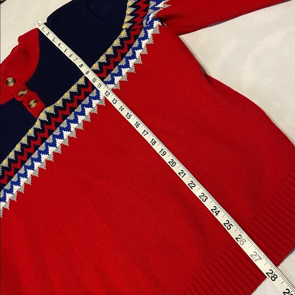 Club Room Mens Sophisticated Fair Isle Pullover Sweater tight knit Holiday XL - Picture 6 of 9
